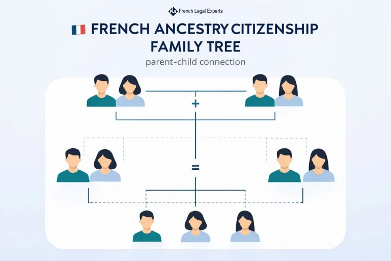 french ancestry citizenship family tree parent child connection