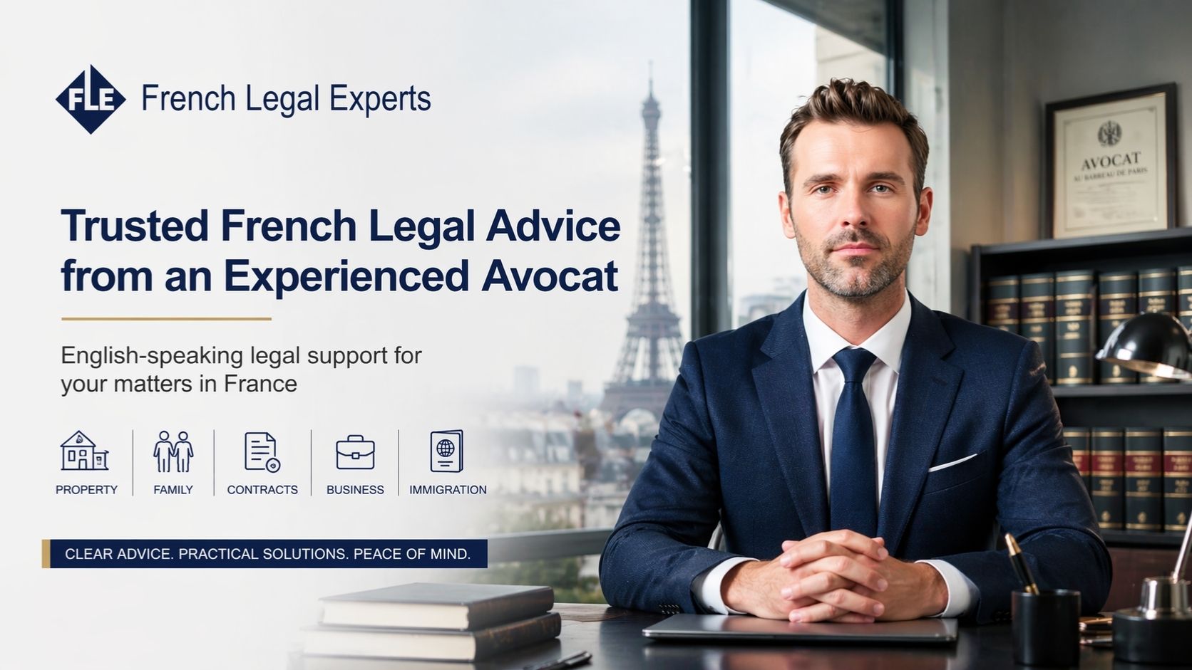 French legal advice by English speaking lawyer in France