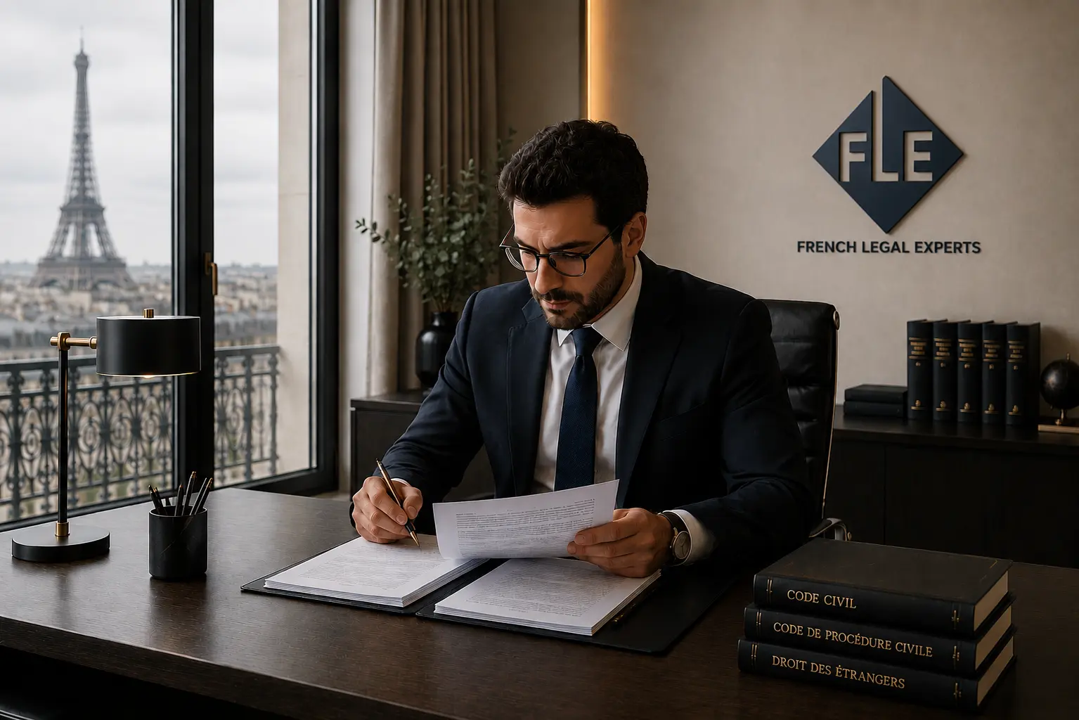 french lawyer in paris office